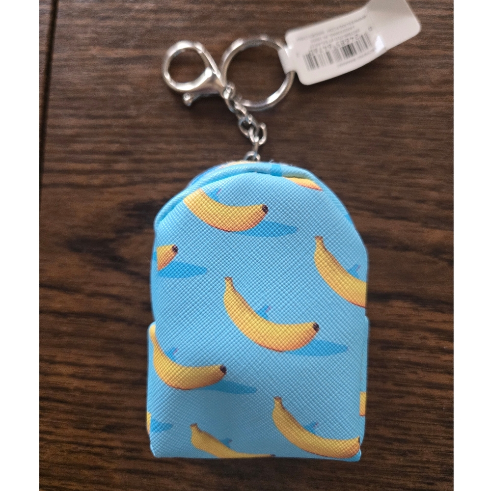 Mini Banana Backpack Purse Keychain